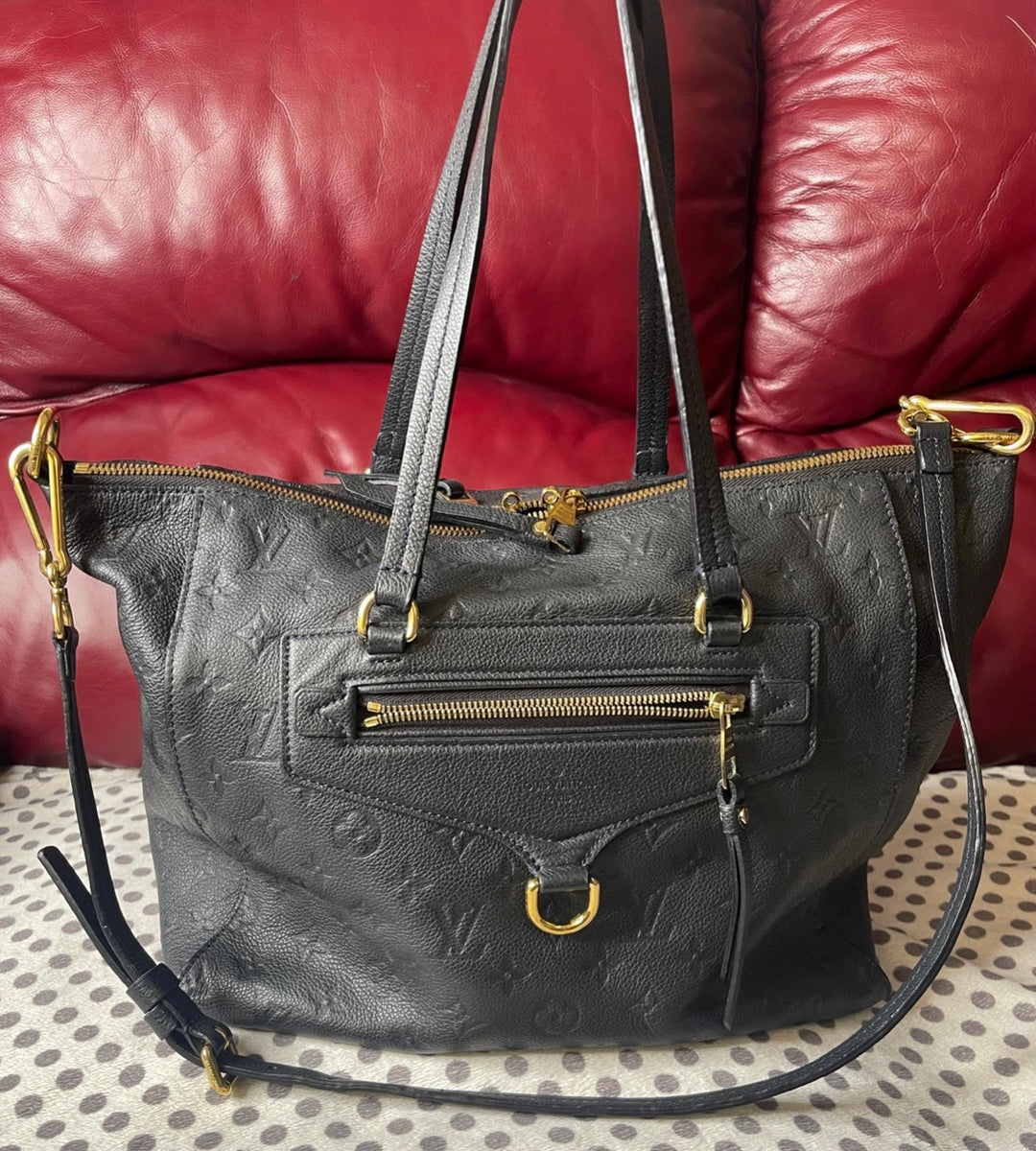 Louis Vuitton Deep Navy Blue Lumineuse PM Handbag - My Luxury Bargain