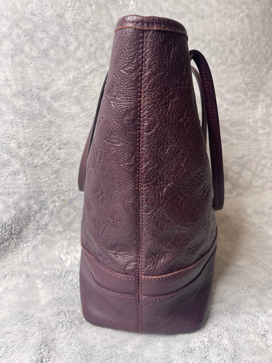 Louis Vuitton Citadine Purple Leather Tote Bag (Pre-Owned)