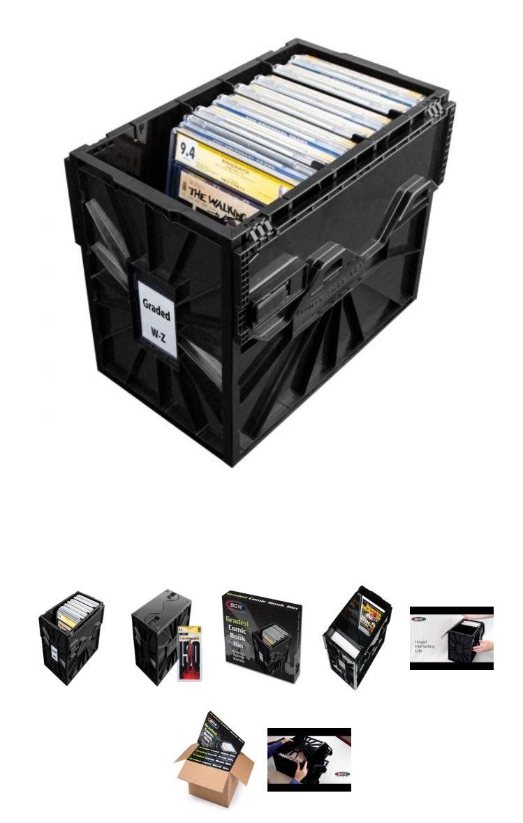 bcw graded card bin Five Pack of BCW graded comic storage bins. – Exchange Collectibles
