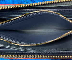Louis Vuitton Zippy Wallet Navy Blue Empreinte Leather SP4146