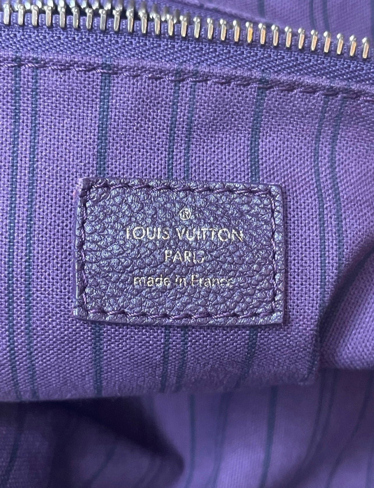 Louis Vuitton Citadine GM Purple Empreinte Leather Shoulder Bag TJ3171