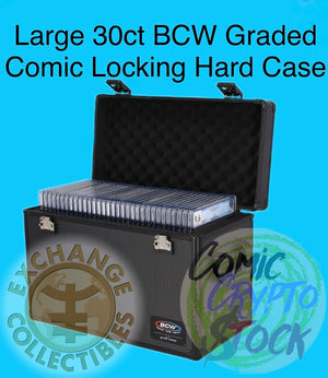 Large 30 count BCW Graded Comic Locking Hard Case