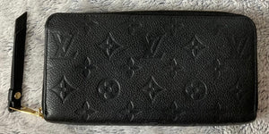 Louis Vuitton Zippy Wallet Black Empreinte Leather TN3114