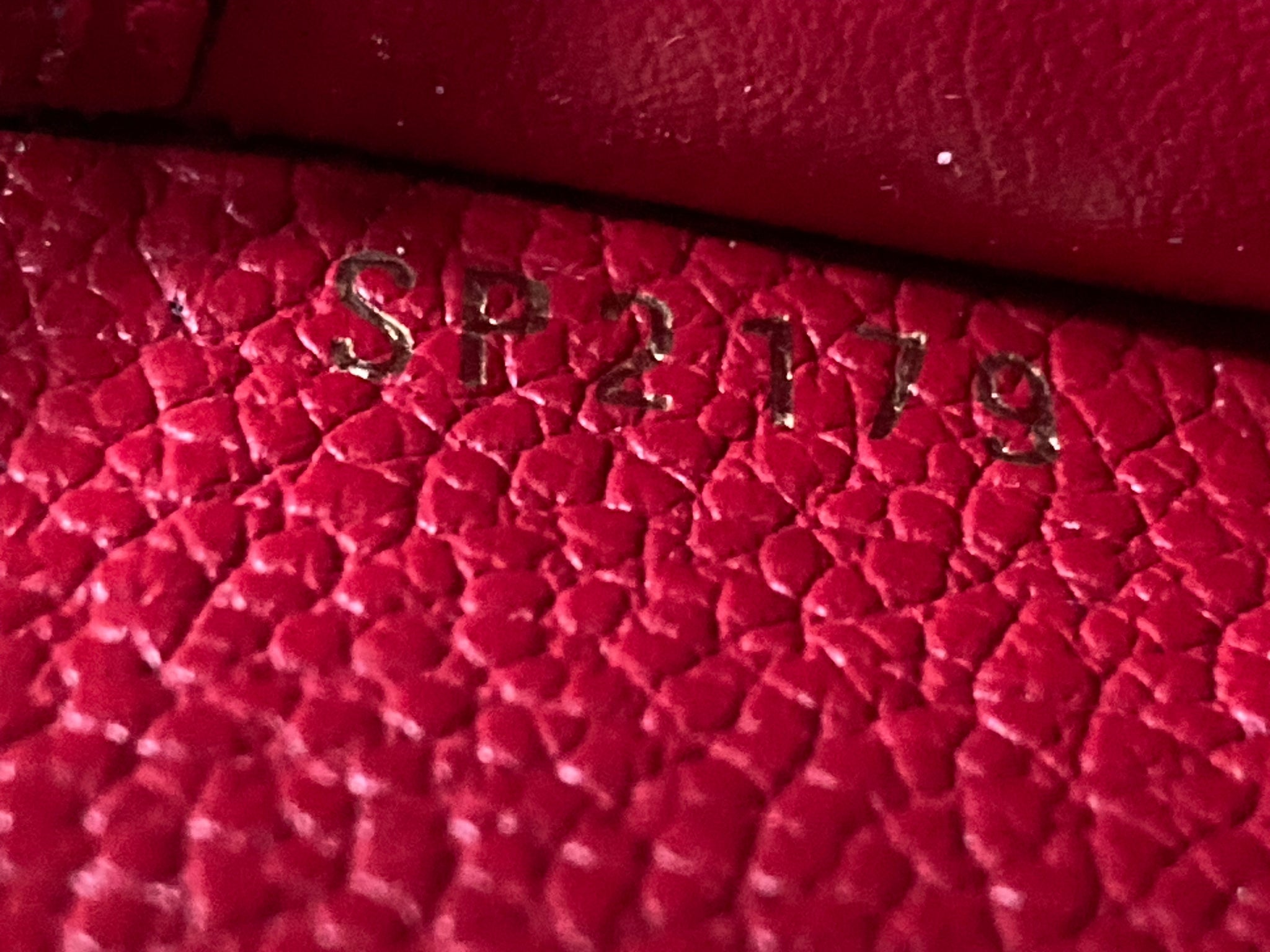 Louis Vuitton Zippy Monogram Empreinte Red Leather Zip Around Long Wallet SP2179
