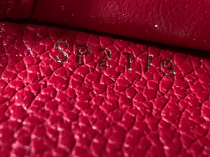 Louis Vuitton Zippy Monogram Empreinte Red Leather Zip Around Long Wallet SP2179