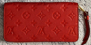 Louis Vuitton Zippy Wallet Orange / Red Empreinte Leather SP2183