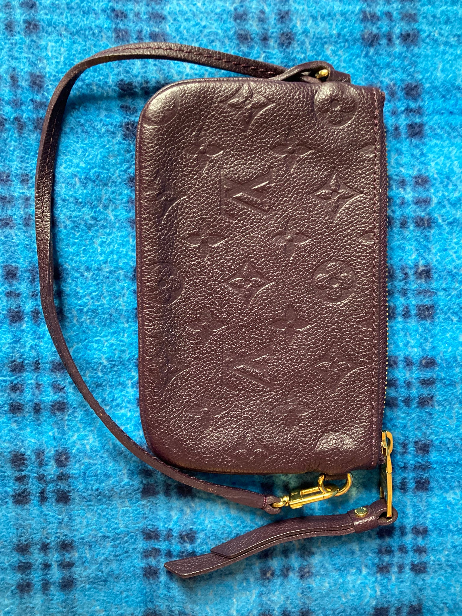 Louis Vuitton Purple Empreinte Leather Mini Pochette TJ3151