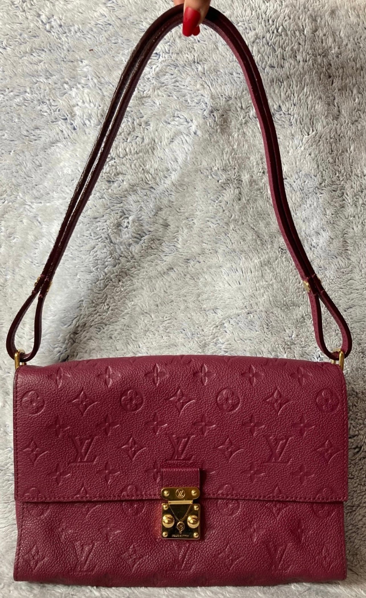 Louis Vuitton Fascinante Aurore Purple / Burgundy Monogram Empreinte 3 –  Exchange Collectibles