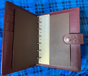 Louis Vuitton Maroon Matte Vernis Agenda PM CA0072 (Wallet)