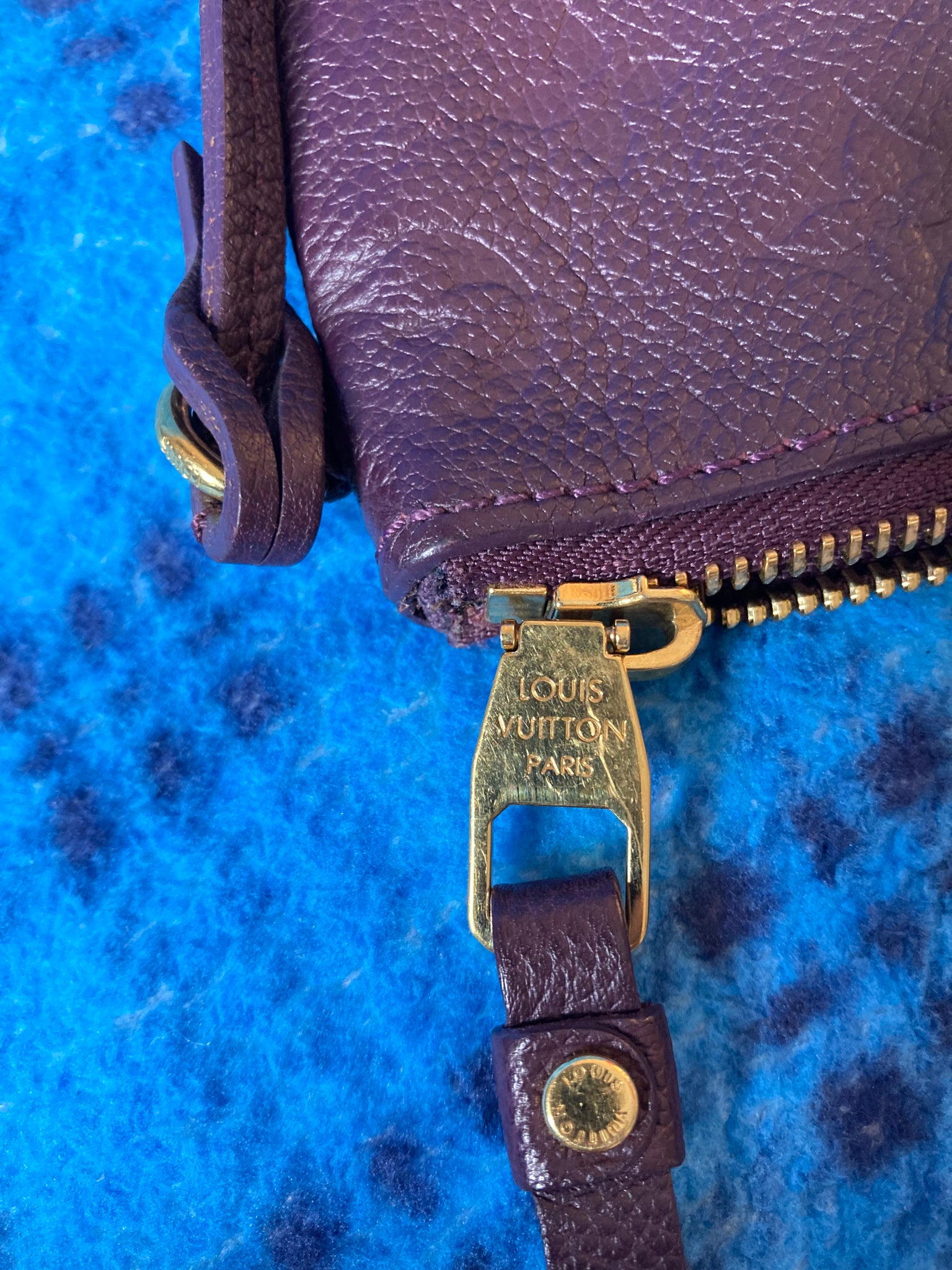 Louis Vuitton Purple Empreinte Leather Mini Pochette TJ3151