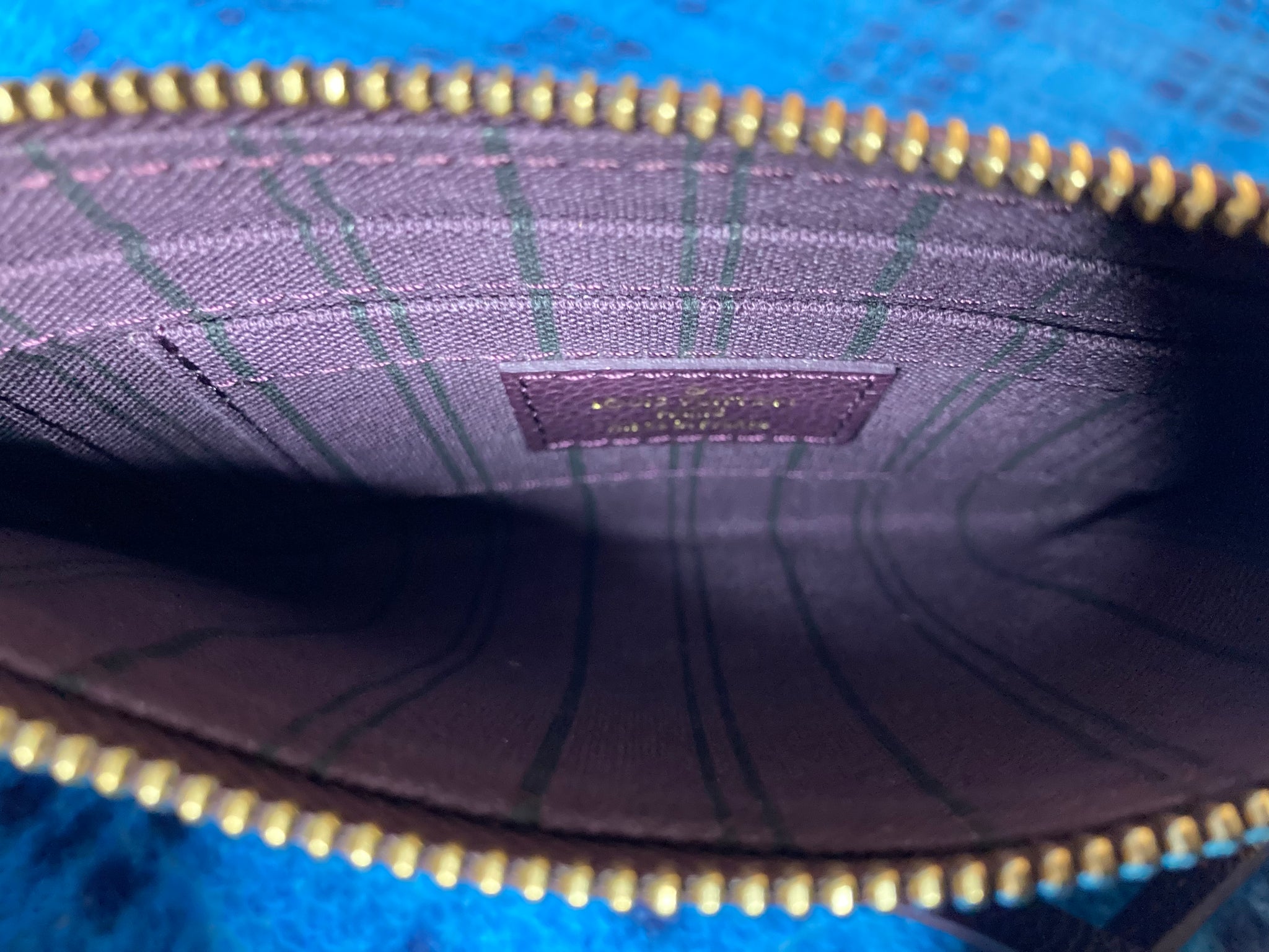 Louis Vuitton Purple Empreinte Leather Mini Pochette TJ3151