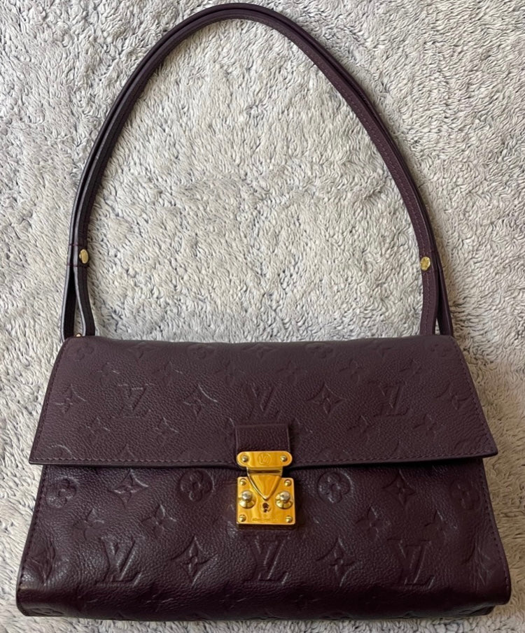 Louis Vuitton Fascinante Purple Monogram Empreinte Shoulder Bag / Crossbody