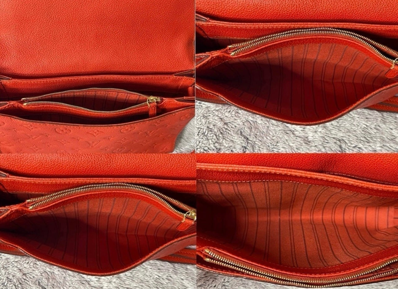 Louis Vuitton Fascinante Orange / Red Monogram Empreinte Shoulder Bag / Crossbody TR4112