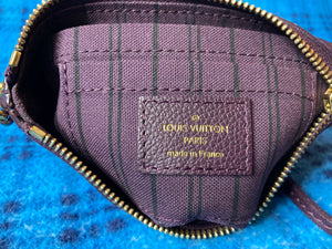 Louis Vuitton Purple Empreinte Leather Mini Pochette TJ3151