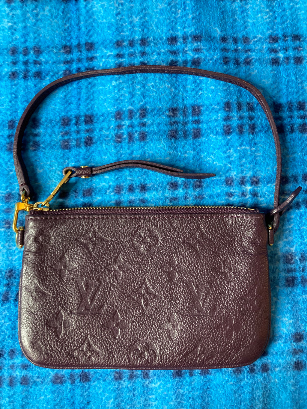 Louis Vuitton Purple Empreinte Leather Mini Pochette TJ3151
