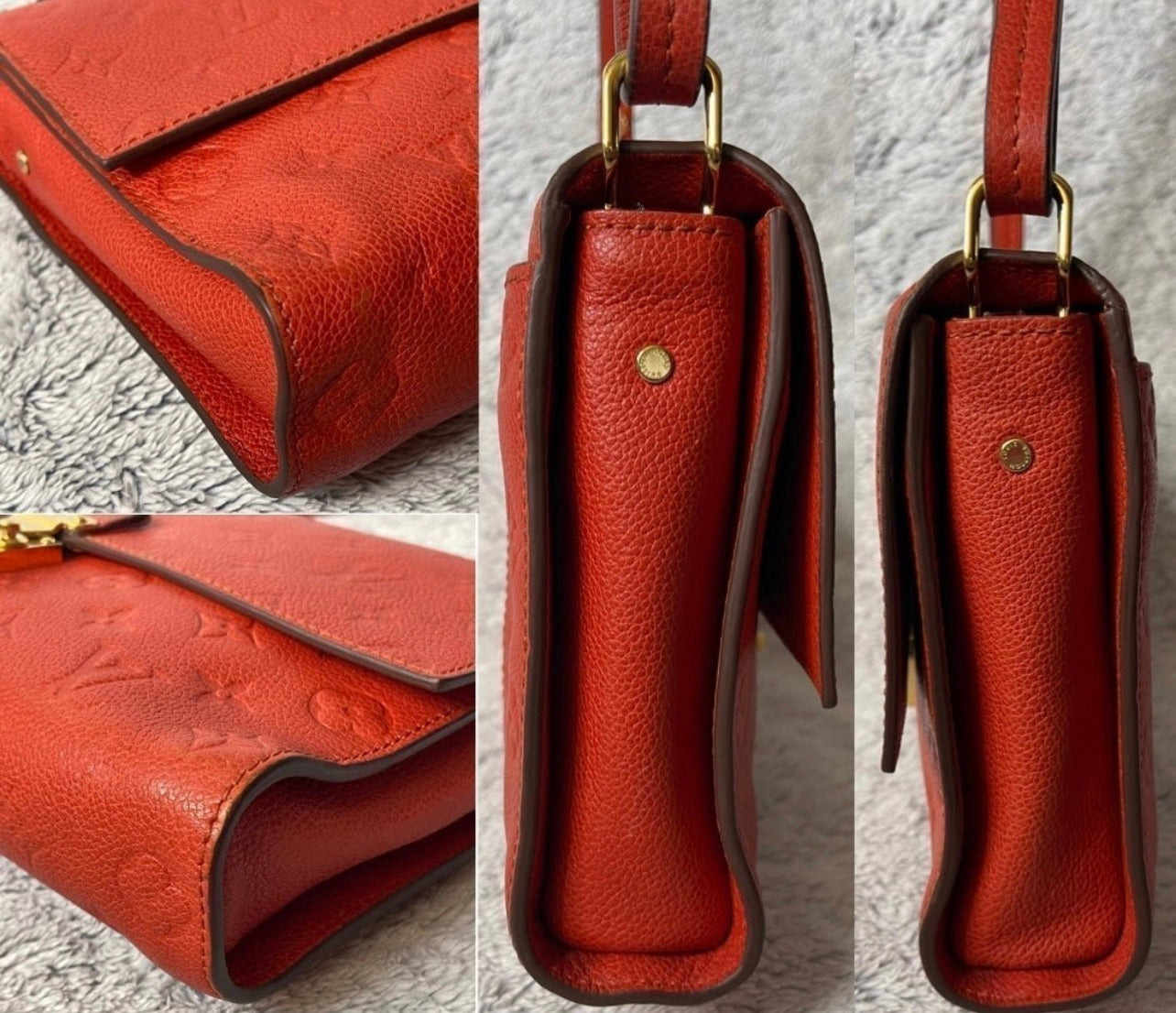 Louis Vuitton Fascinante Orange / Red Monogram Empreinte Shoulder Bag / Crossbody TR4112