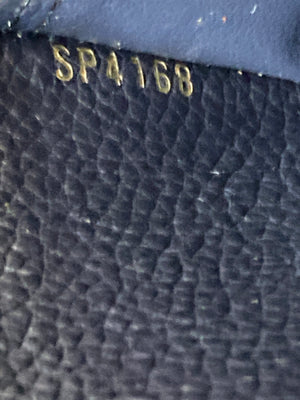 Louis Vuitton Zippy Wallet Navy Blue Empreinte Leather SP4146