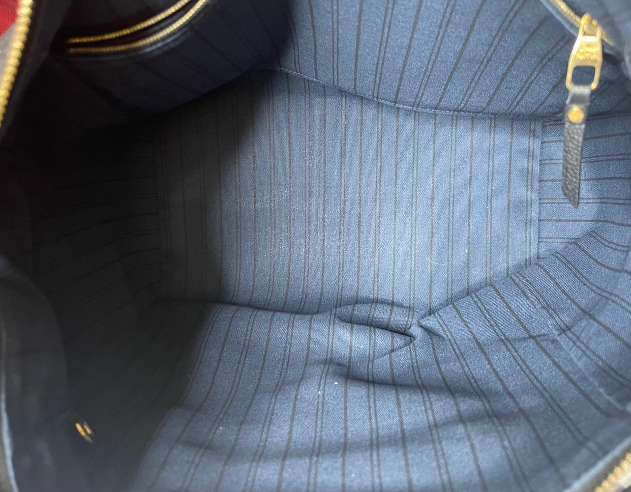 Louis Vuitton Lumineuse PM Navy Blue / Black Monogram Empreinte handbag