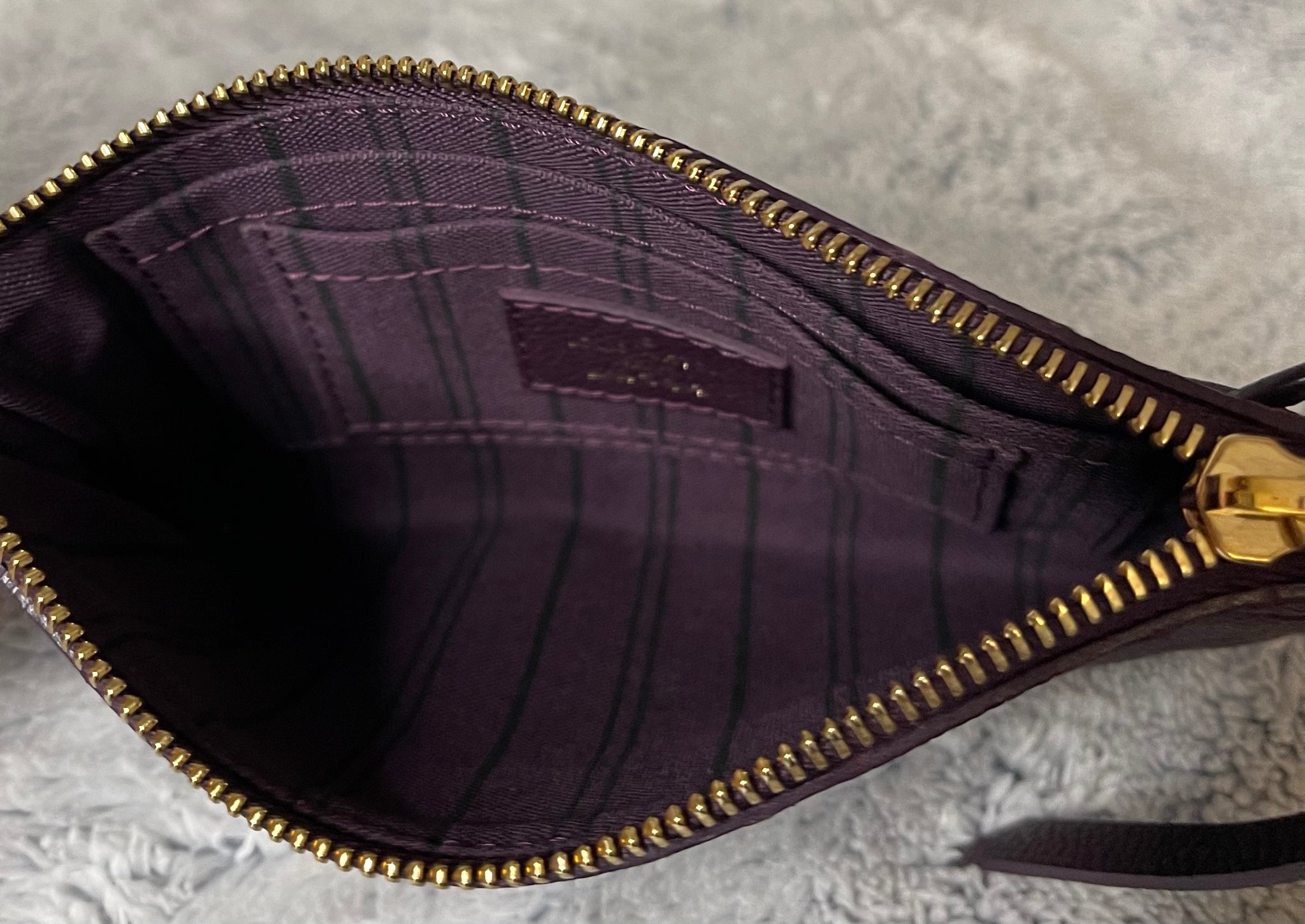 Louis Vuitton Purple Empreinte Leather Mini Pochette TS3161