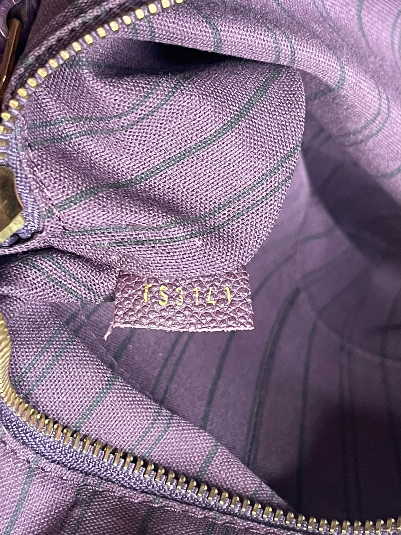 Louis Vuitton Citadine PM Purple Empreinte Leather Shoulder Bag TS3141