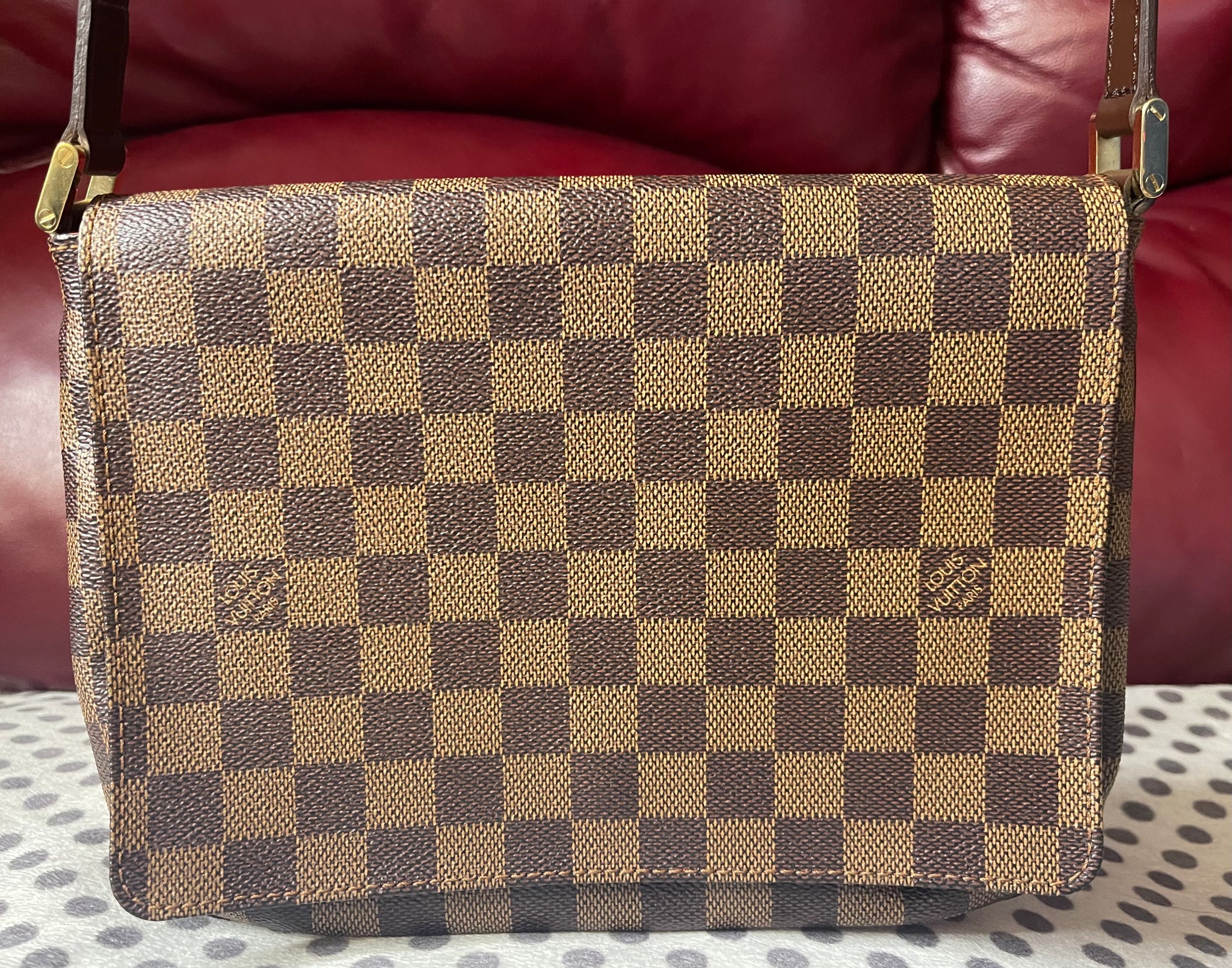 Louis Vuitton Tango Damier Ebene Crossbody Shoulder Bag LM0055