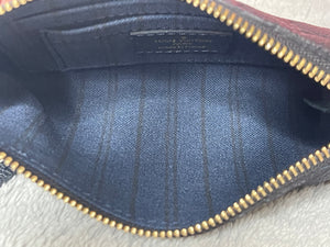 Louis Vuitton Dark Navy Blue / Black Empreinte Leather Mini Pochette.