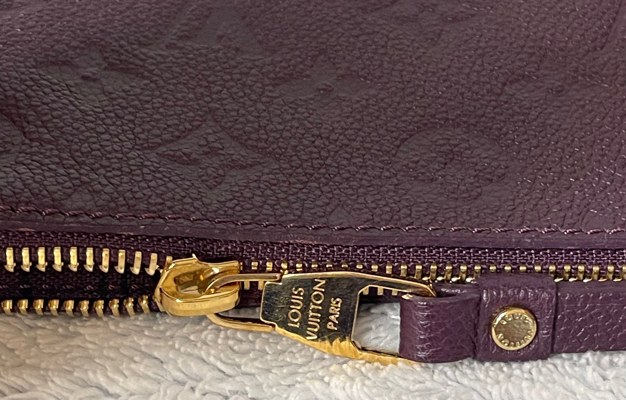 Louis Vuitton Purple Empreinte Leather Mini Pochette TS3161