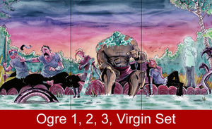 Ogre #1, #2, #3 Raft Virgin Connecting Cover Three Book Set