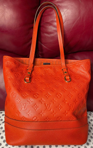 Louis Vuitton Monogram Empreinte Leather Shoulder Tote Bag