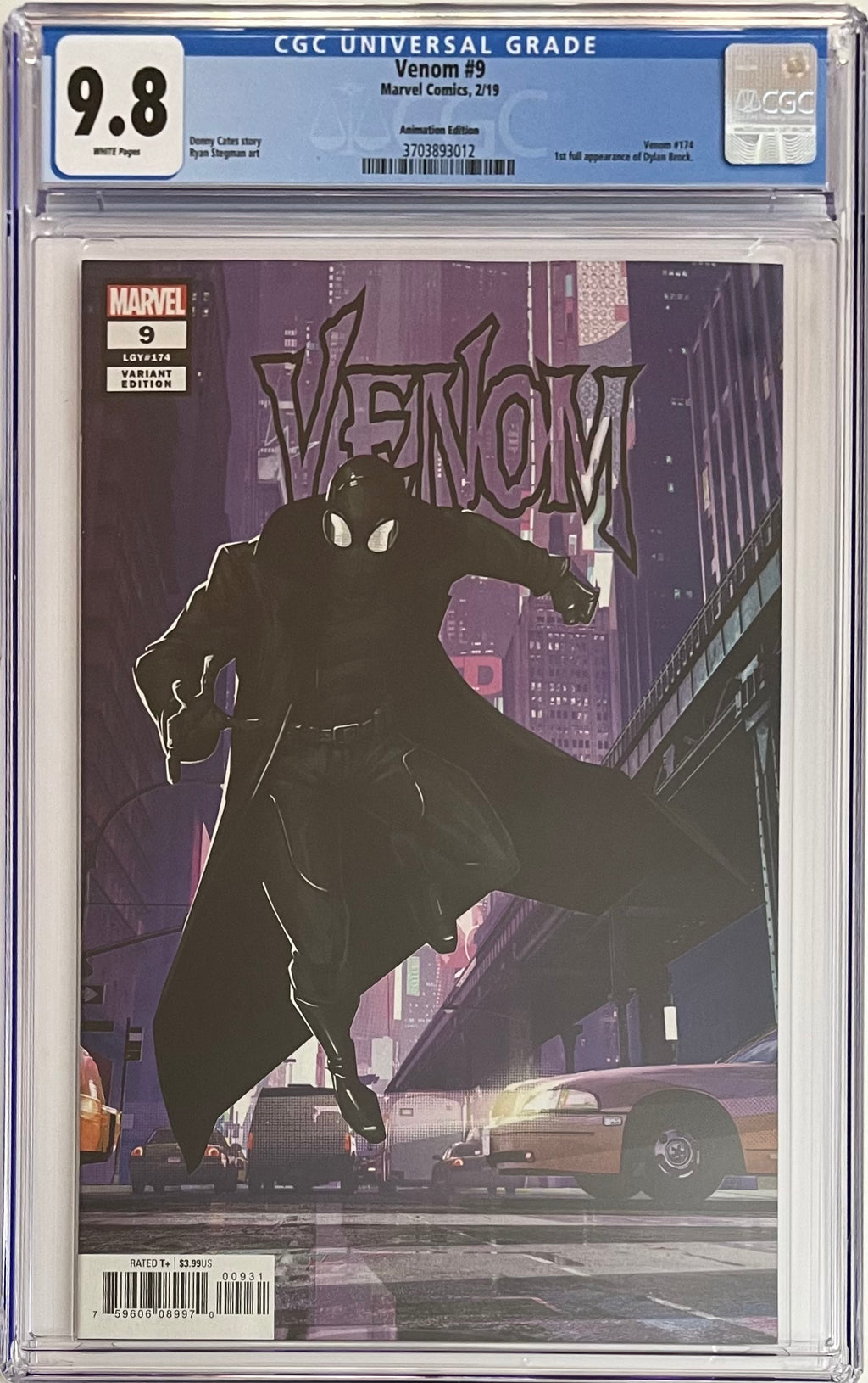 Venom 9 Animation Variant CGC 9.8