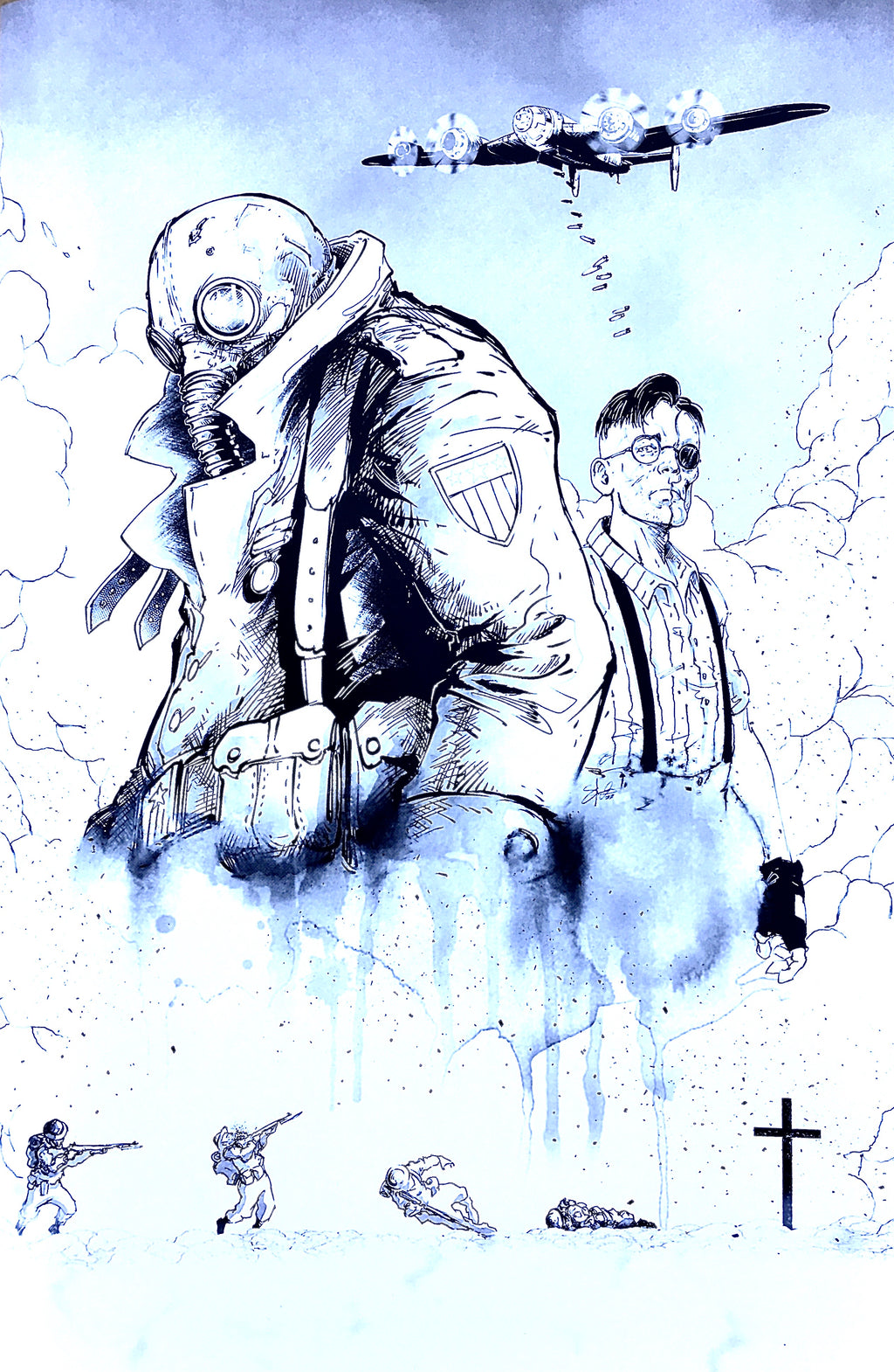 Broken Gargoyles #1 Stan Yak B&W