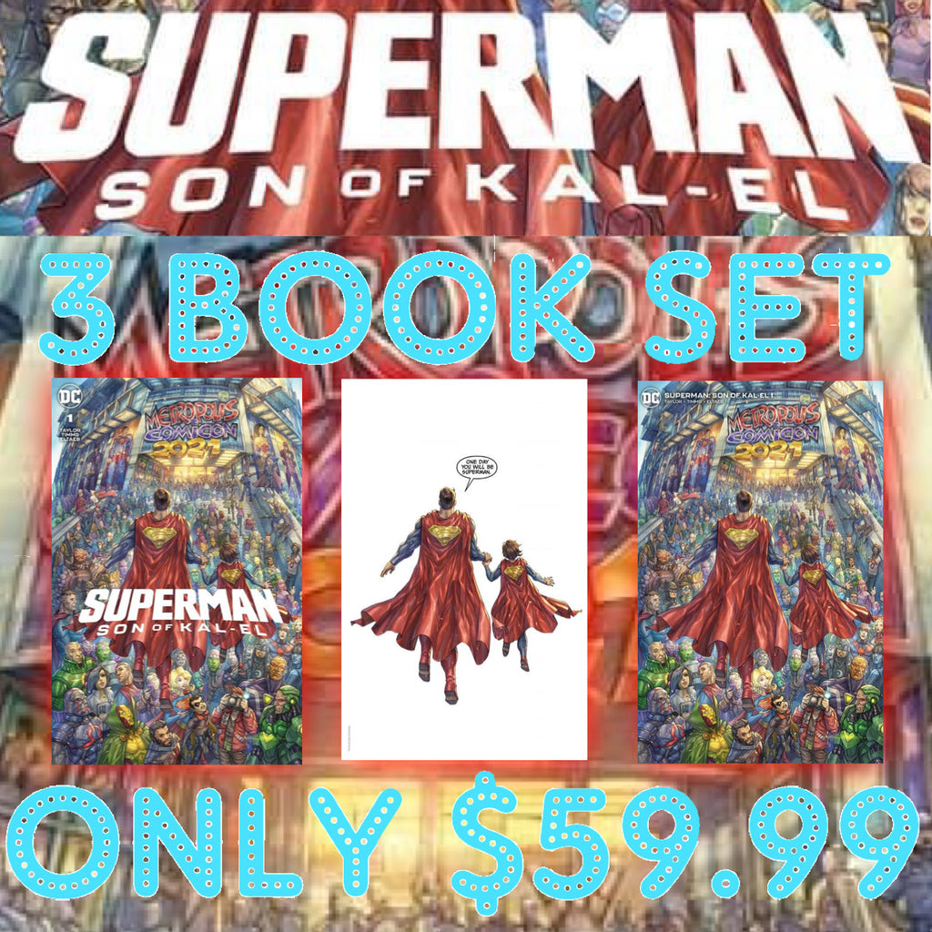 SUPERMAN SON OF KAL-EL #1 Quah 3 Book Set
