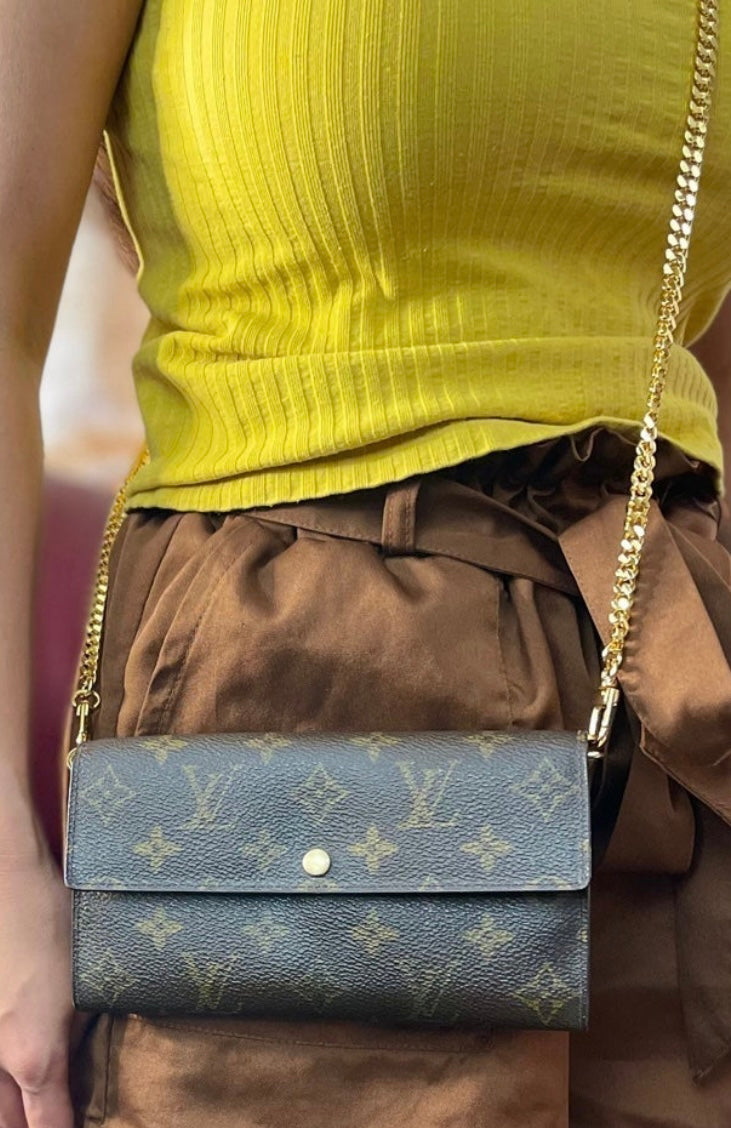 Louis Vuitton Monogram Portefeiulle Sarah Long Bifold Wallet TH0023