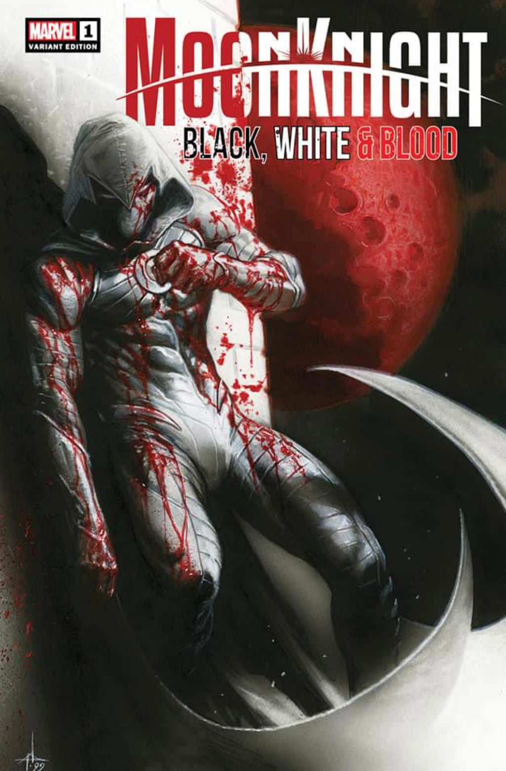 Moon Knight Black White Blood #1 Dell’Otto Trade Dress