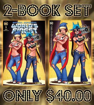 Batman Superman Worlds Finest #1 Szerdy Two Book Set