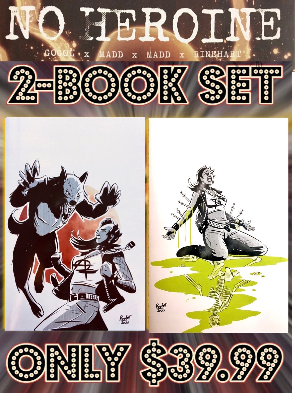No Heroine 2 & 3 Virgin Cover A Two Book Set