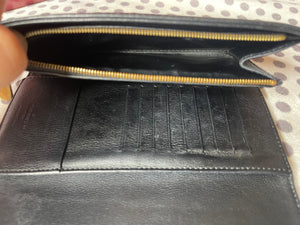 Louis Vuitton Long Wallet Black Mahina Empreinte Leather