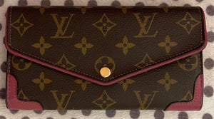 Louis Vuitton Monogram Pink Retiro Sarah Long Bifold Wallet MI4117