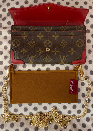 Louis Vuitton Monogram Red Retiro Sarah Long Bifold Wallet