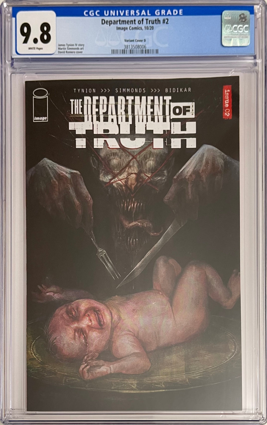 Department of Truth #2 1:25 (Baby Cover) CGC 9.8