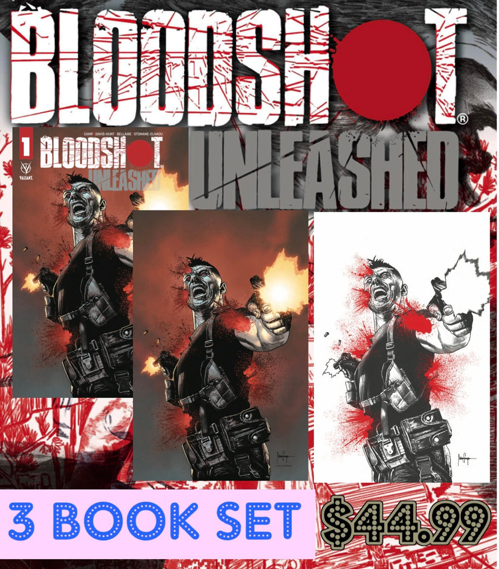 Bloodshot Unleashed #1 Mico Suayan Three Book Set