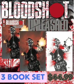 Bloodshot Unleashed #1 Mico Suayan Three Book Set