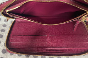 Louis Vuitton Portefeuille Zippy Secret Bordeaux Empreinte Leather