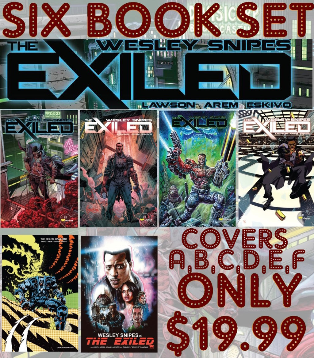 The Exiled 6 Book Set Covers A, B, C, D, E, F