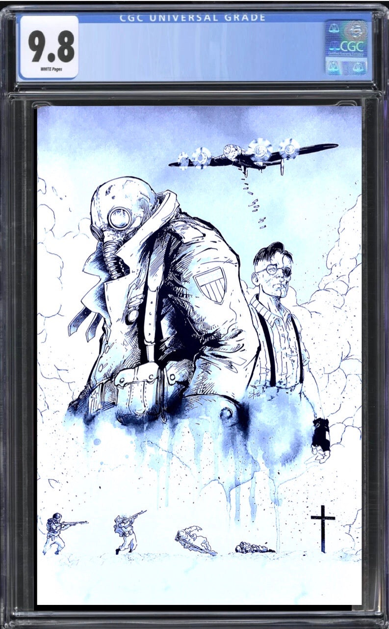 Broken Gargoyles #1 Stan Yak B&W CGC 9.8