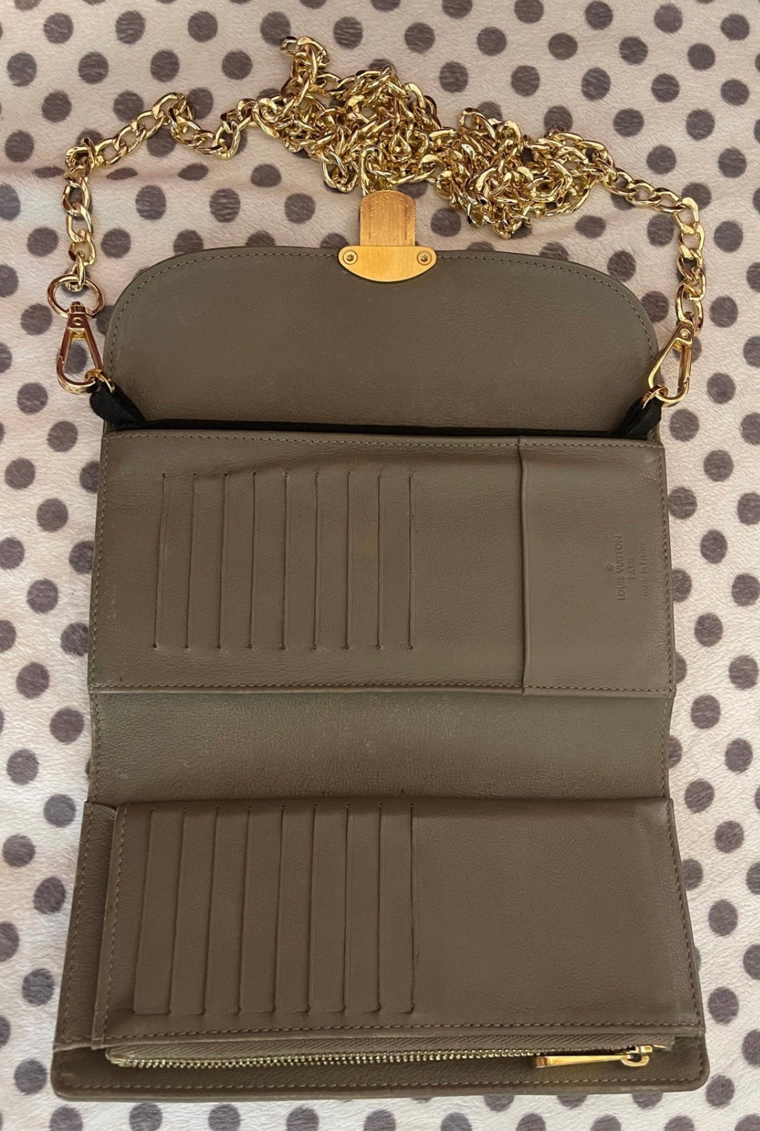 Louis Vuitton Long Wallet Gray Mahina Empreinte Leather TN2122