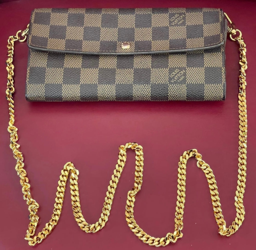 Louis Vuitton Damier Porte Feuille Sarah Long Bifold Wallet CA4078