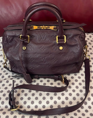 Louis Vuitton Speedy 25 Bandouliere Monogram Empreinte Leather