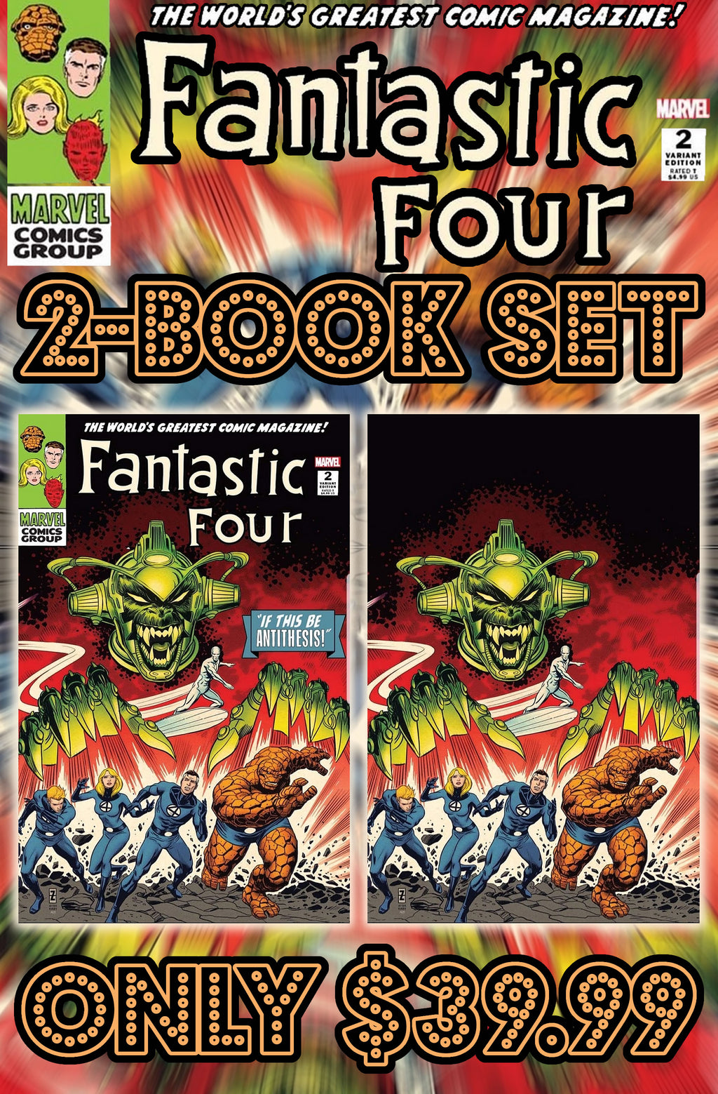 Fantastic Four Antithesis #2 Zircher Two Book Set