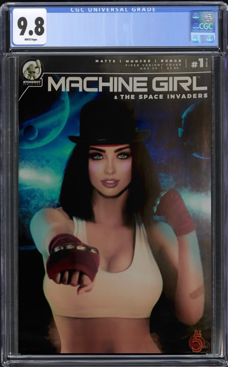 Machine Girl & Space Invaders #1 Rudich Trade CGC 9.8